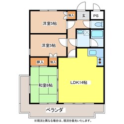 南部マンションの物件間取画像